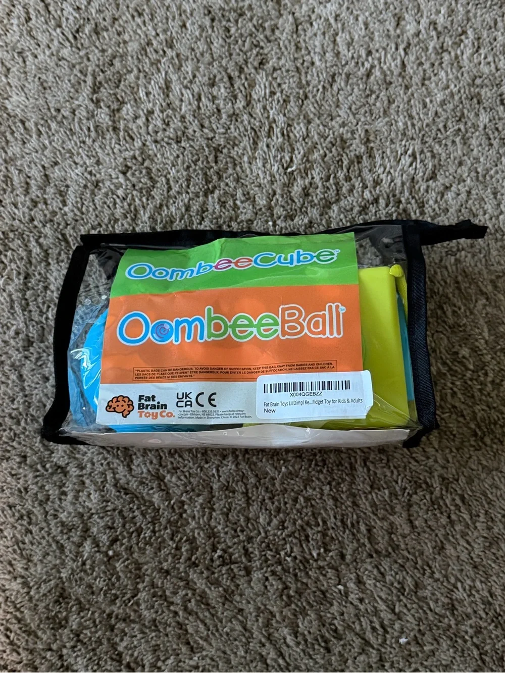 Fat Brain Toy Co. OombeeCube Shape Sorter and OombeeBall 2 Pc. Set NEW
